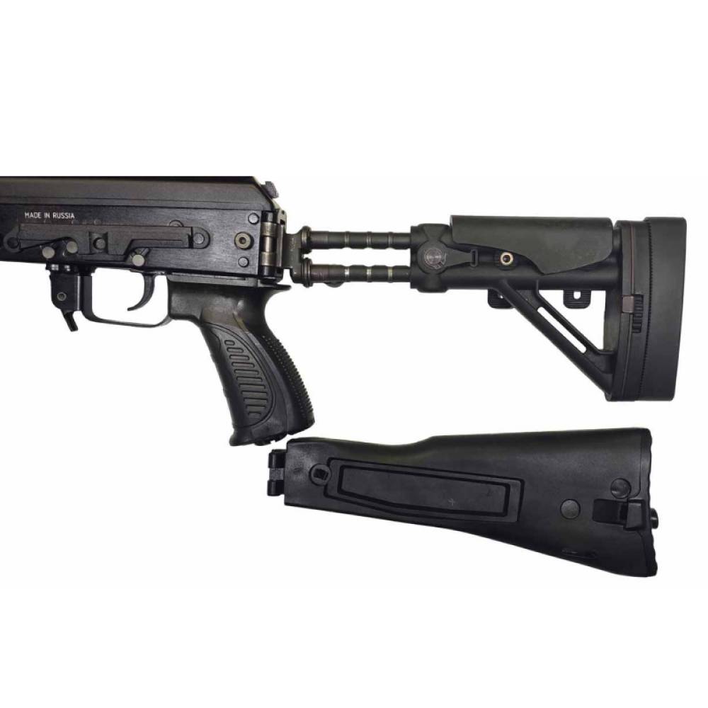 Приклад складной телескопический на АК-74М, АК-100...105, Сайга (АСПАК.74.010.00) ОТК