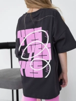 Летний костюм для девочки с велосипедками