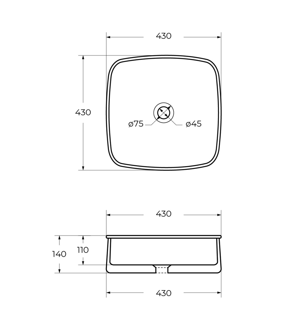Раковина накладная Cezares CZR-6583
