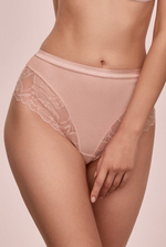 Трусики-стринг с высокой талией Glow (Размер: 46) (Цвет: пудровый)