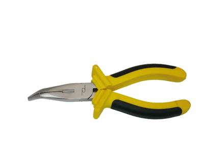 Плоскогубцы с изогн. губк. 180 мм двухцв. рук. БМ