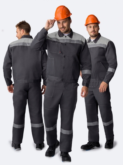 Костюм Лигор-2 СОП (тк.Смесовая,210) п/к, т.серый/св.серый