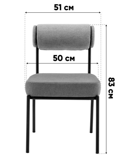 Стул обеденный Ponpoun зелёная ткань, ножки черная сталь
