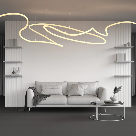 Гибкий неон круглый 360° с фиксацией изгибов D25 24В 20Вт/м 3000К IP65 5м Led Strip 20306