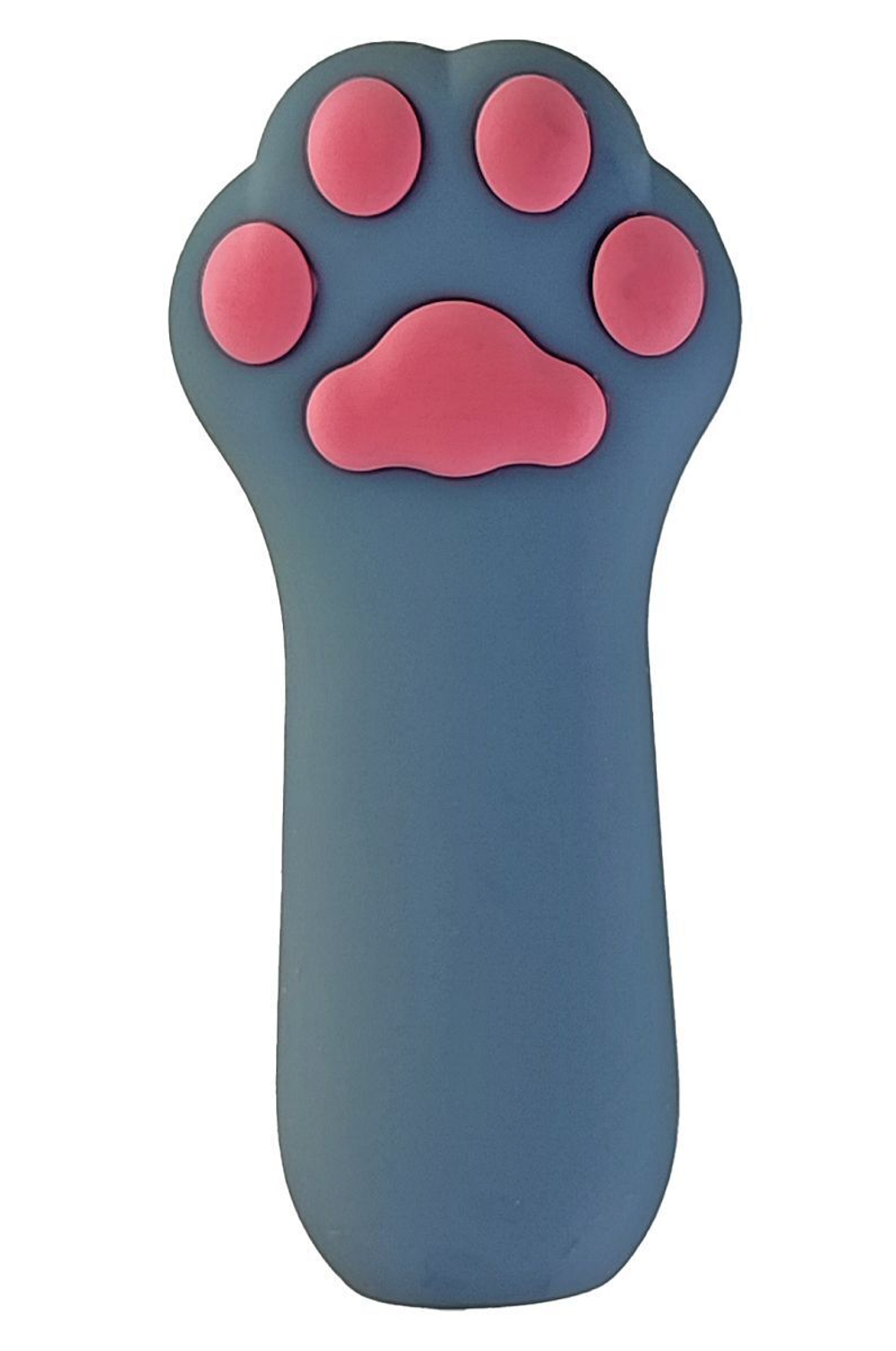 Насадка на палец в форме лапки Finger Vibrator Fluffy (Цвет: серый)