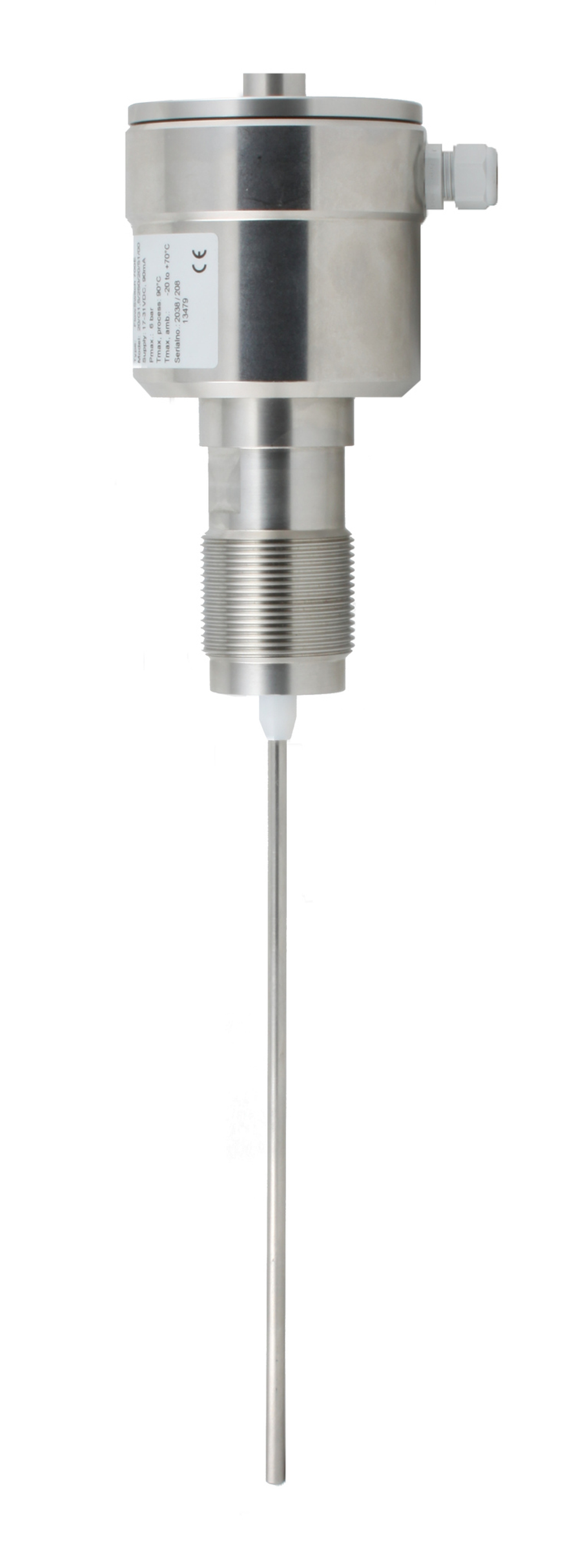 Датчик пыли INNOLEVEL, корпус- нерж. сталь, зонд 800 мм -20 +200 С, Pmax=6 bar, 24 VDC, IP 67, соединение- резьба G 1 1/2" нерж. сталь, выходной сигнал- 4-20 mA, кабельные вводы 2 х M16