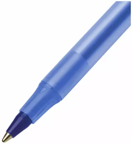 Ручка шариковая BIC "Round Stic", СИНЯЯ, корпус голубой, узел 1мм, линия письма 0,32 мм