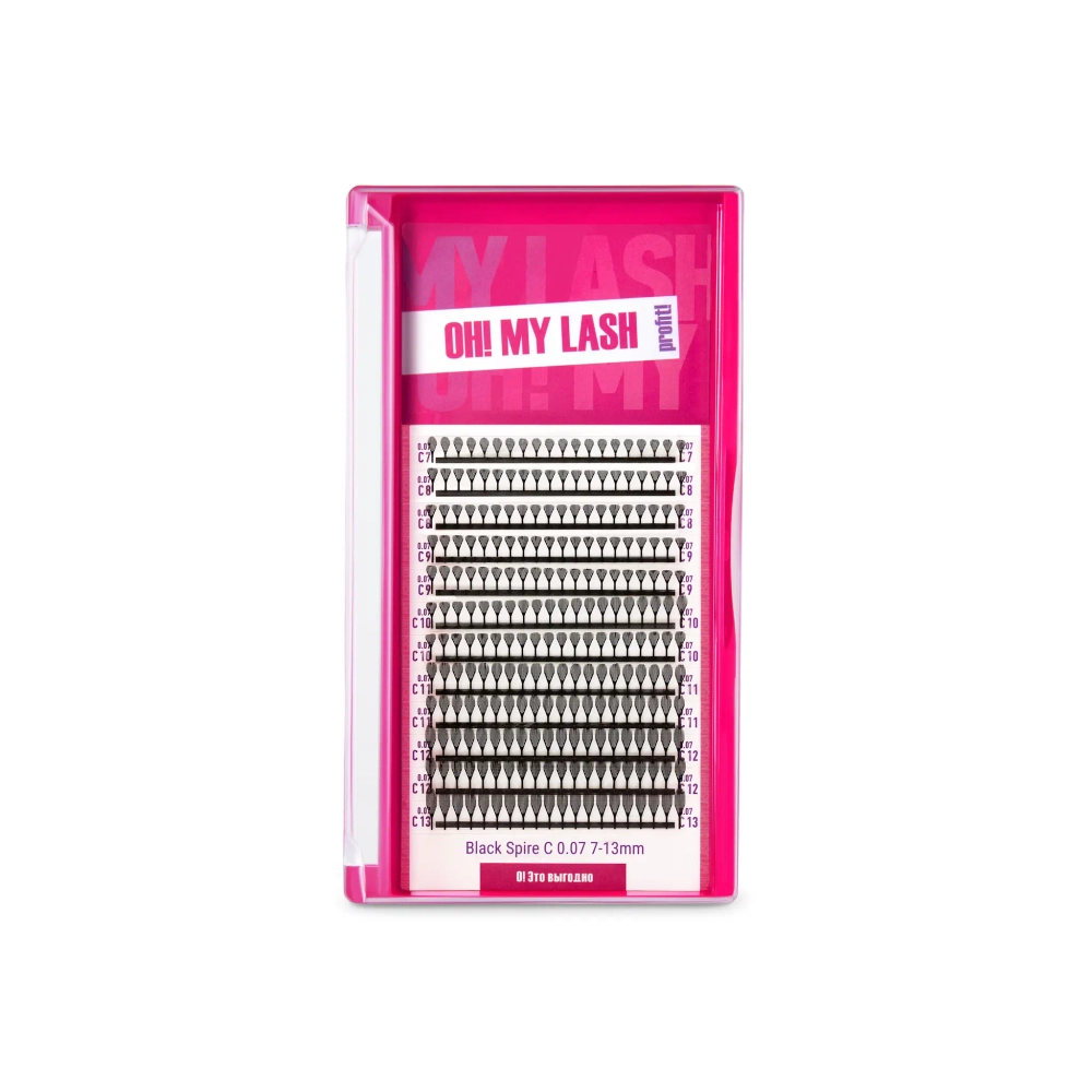 Ресницы черные OH! MY LASH Spire перья MIX