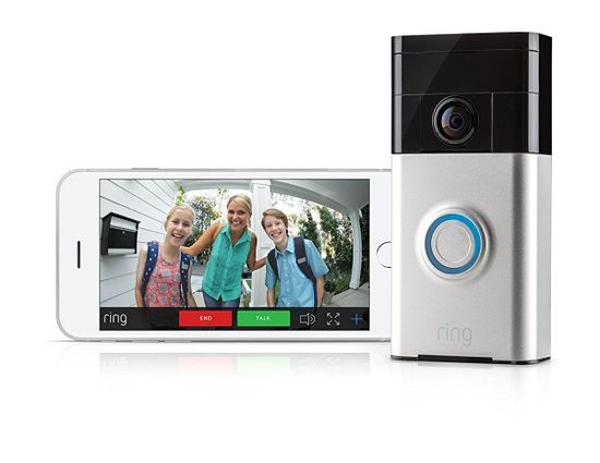 Беспроводной Видеозвонок Ring Video Doorbell (2nd gen) для iOS/Android, silver