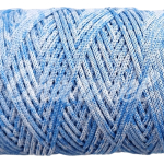 Azure melange polyester cord 2 mm