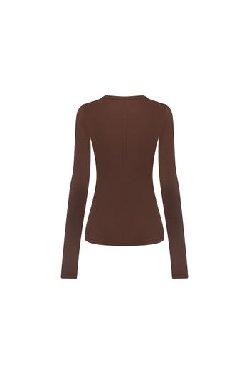 Лонгслив из модала GRACE Шоколад