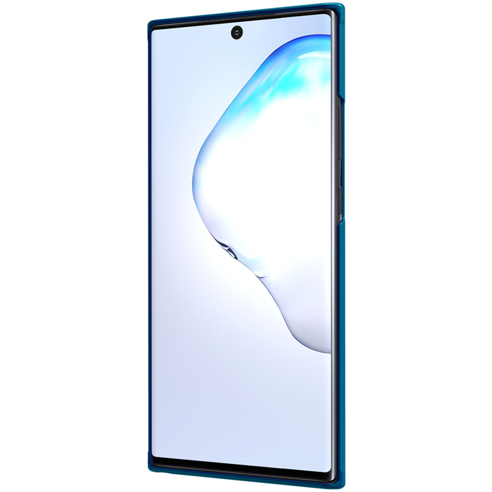 Чехол синего цвета (Peacock Blue) для Samsung Galaxy Note 20 Ultra от Nillkin серии Super Frosted Shield