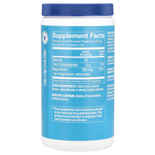 The Vitamin Shoppe, Calm Zone®, магний, малина и лимон, 450 г (16 унций)