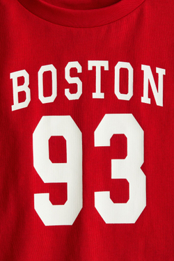 H&M Футболка с принтом, красный