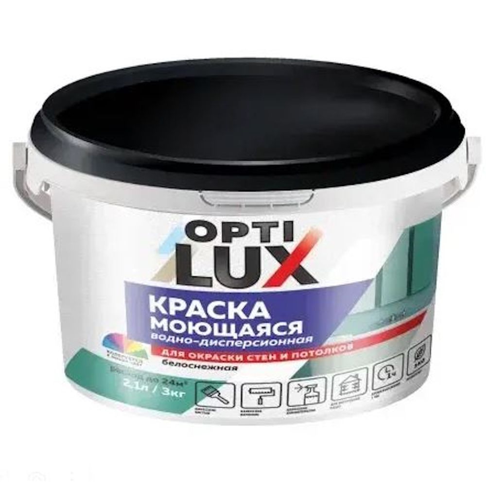В/д ОПТИЛЮКС моющаяся белоснеж.  3кг (И)