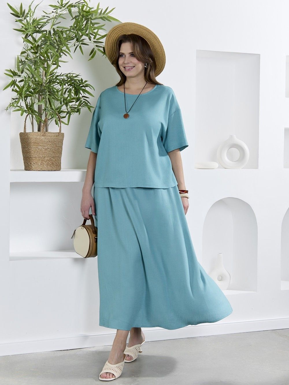 Блузка Камео-4 Виотекс БИРЮЗОВЫЙ