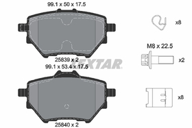TEXTAR - 2583901-TET - Brake Pad Set, disc brake