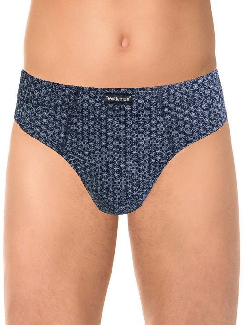 Набор из 2 мужских трусов с принтом - синих и серых (Размер: XXXL) (Цвет: синий с серым)