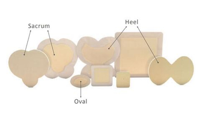 Foryou LUOFUCON Повязка губчатая силиконовая с серебром лайт с адгезивными краями