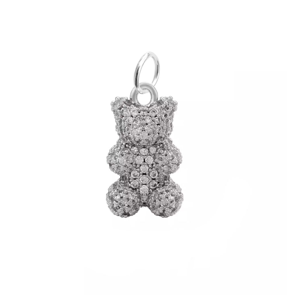 Подвеска Медвежонок инкрустированный
