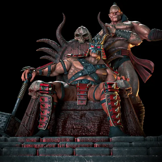 Shao and Goro - Mortal Kombat