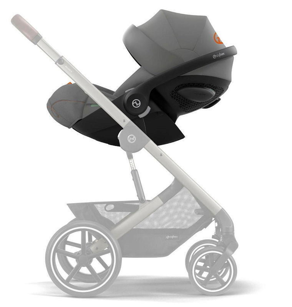 Коляска Cybex Priam IV Rosegold complete и автокресло Cloud G i-Size Lava Grey 3 в 1 Off White