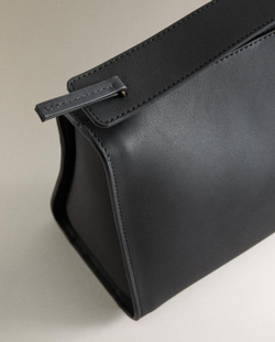 ZARA HOME МИНИ-КОЖАНАЯ СУМКА, ЧЕРНЫЙ