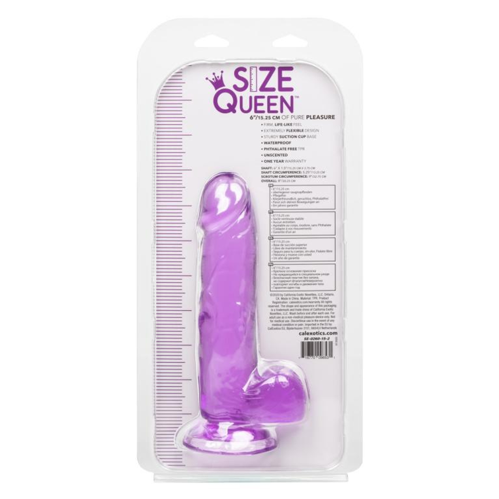 Фиолетовый фаллоимитатор Size Queen 6 - 20,25 см. (Цвет: фиолетовый)