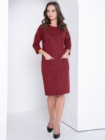 Платье Стильный вельвет(бордо) Diolche