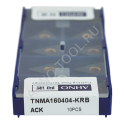 Пластина твердосплавная ISO TNMA160404-KRB ACK10E AHNO по чугуну, чистовая