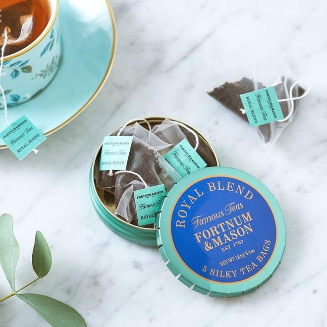 Fortnum and Mason Черный чай Royal Blend Pocket круглая банка в пакетиках, 5 штук по12,5г