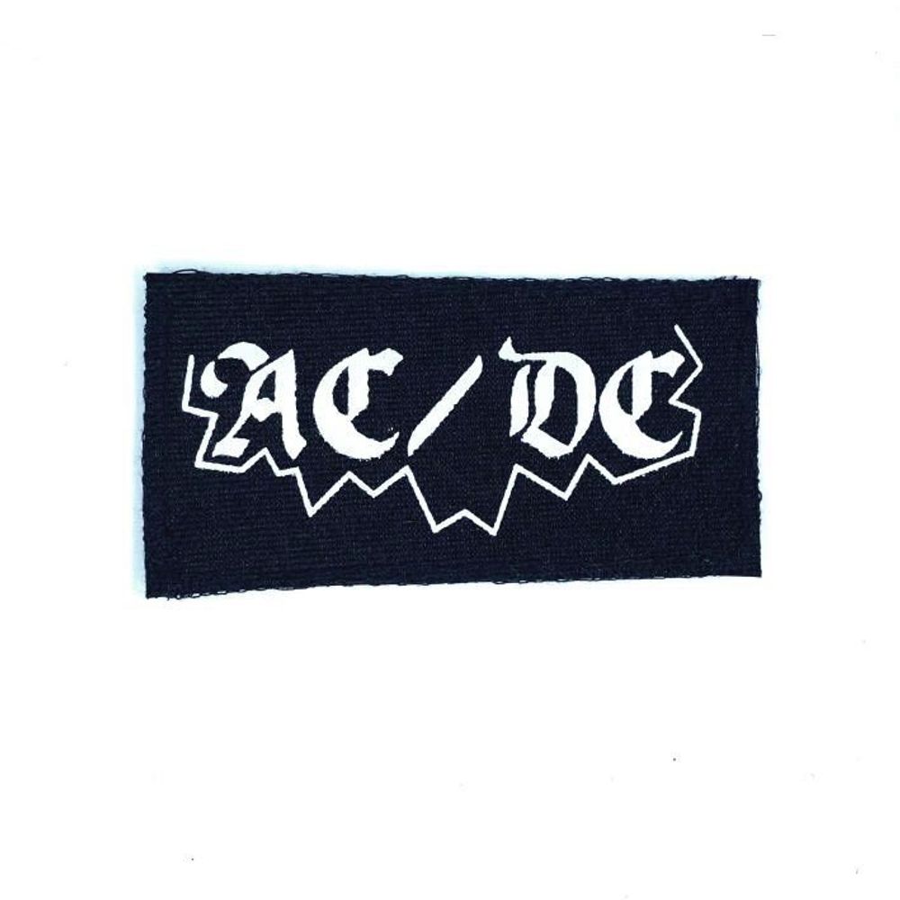 Нашивка AC/DC (черно-белая)