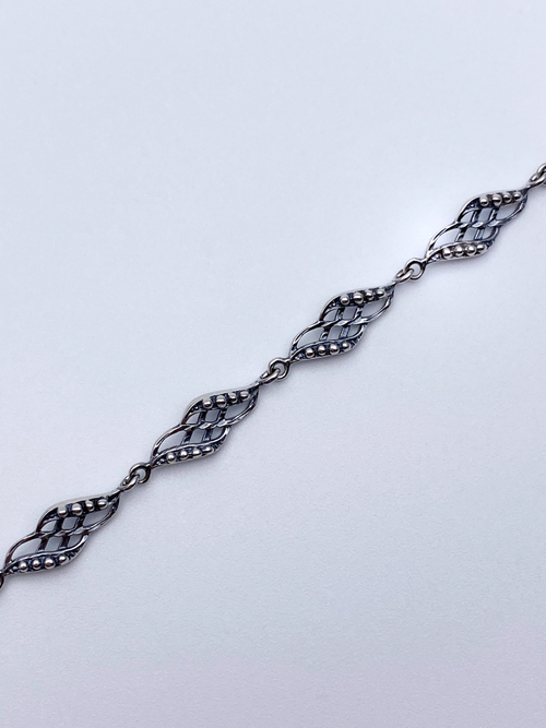 Браслет из серебра/Белый