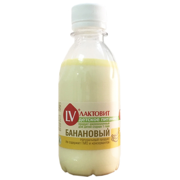 Пробиотик. Лактовит Банановый (термостатный) (с 1 года). Бутылочка 200 мл.