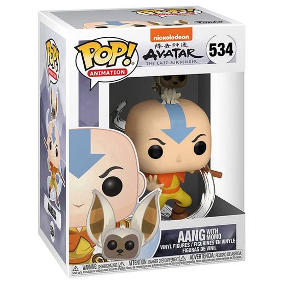 Фигурка Funko POP! Animation Avatar The Last Airbender Aang with Momo (534) 36463