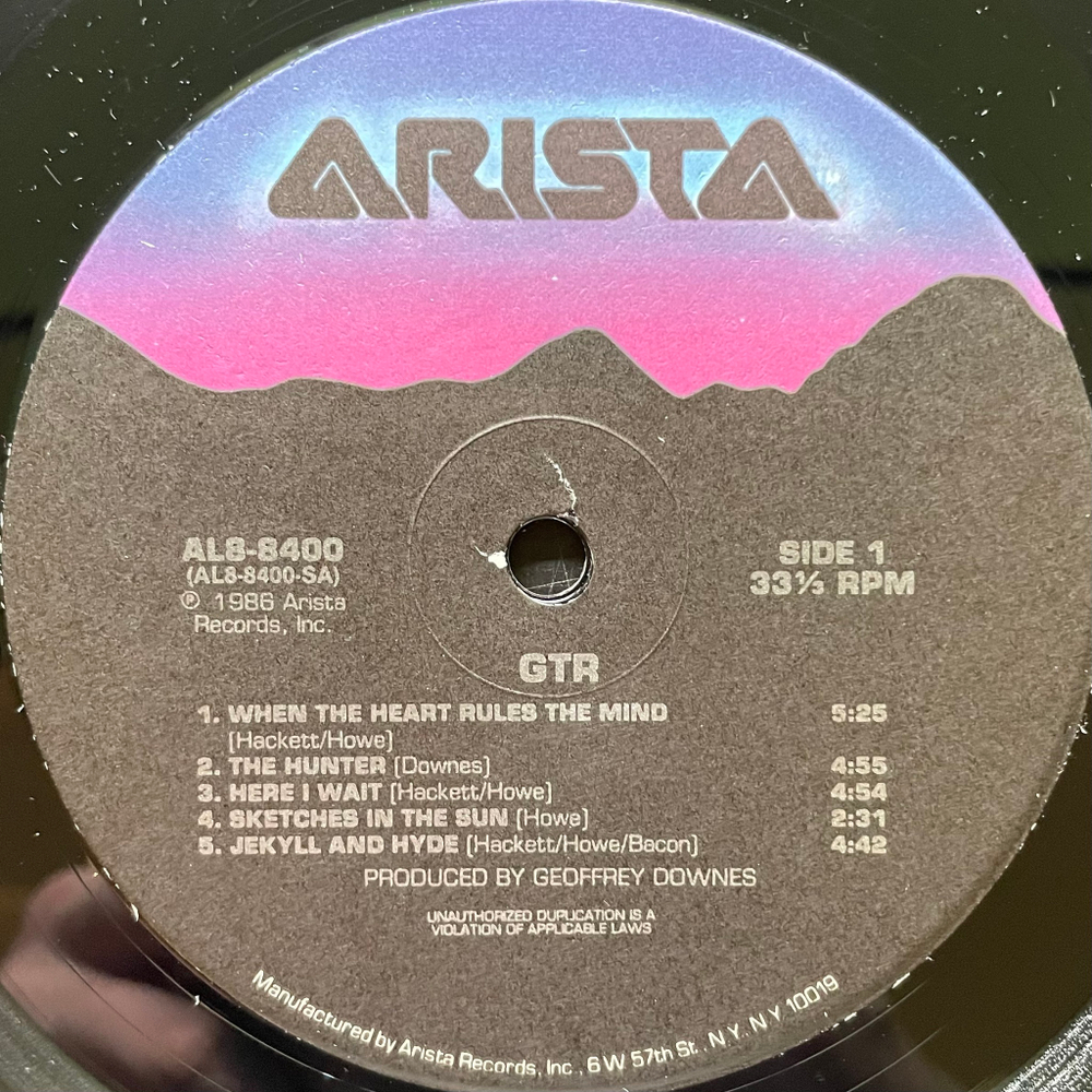 GTR – GTR (США 1986г.)
