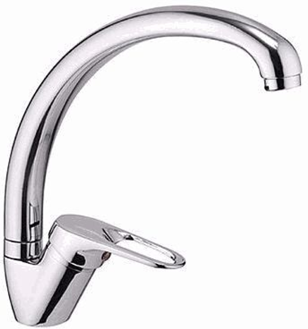 смеситель кухня LEDEME картридж д.35мм утка, цинк L4137-B