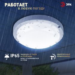 Светильник ЖКХ светодиодный ЭРА SPB-201-0-65K-012 IP65 12Вт 6500К D155 круг
