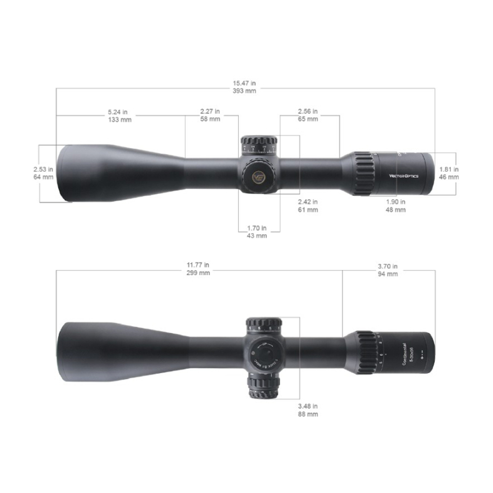Оптический прицел Vector Optics FFP Continental x6 5-30x56 VEC-MBR ( Сетка VEC-MBR / с подсветкой )