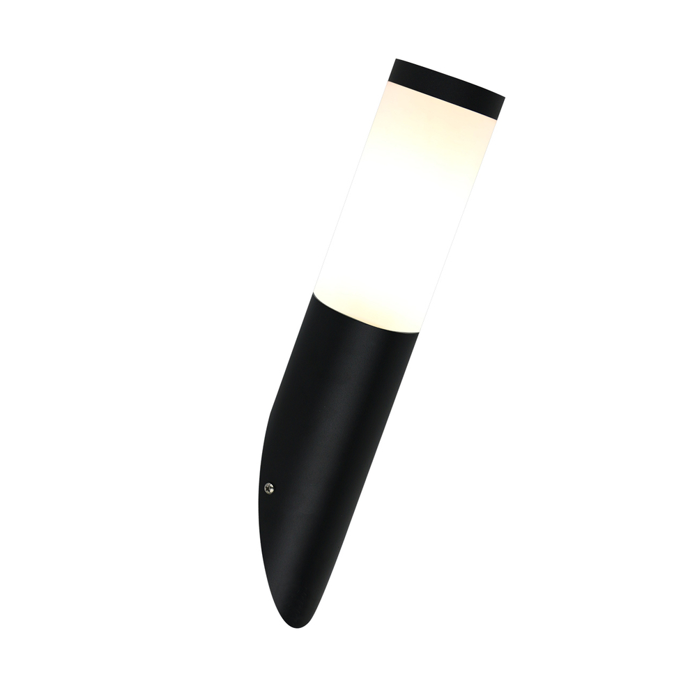 Уличный настенный светильник 1x25Вт, E27, металл/пластик, черный