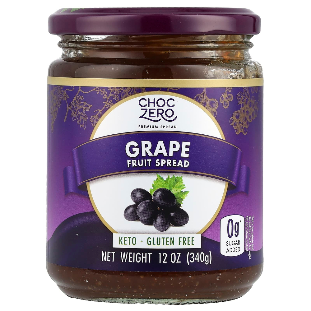 ChocZero, Fruit Spread, виноград, 340 г (12 унций)