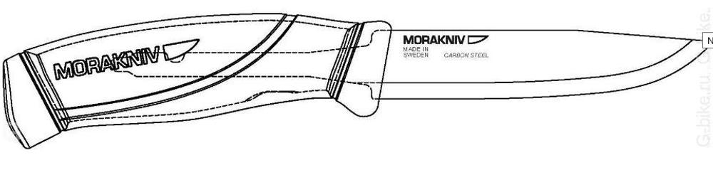 Нож Morakniv Companion Desert, нержавеющая сталь, 13166