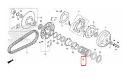 23233-KTW-900. SPRING, DRIVEN FACE.