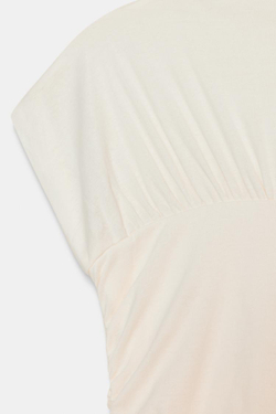 ZARA ТОП СО СБОРКАМИ, ЖЕЛТОВАТО-БЕЛЫЙ