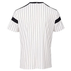 Мужская теннисная футболка Fila Jascha Stripes T-Shirt - white alyssum/stripes