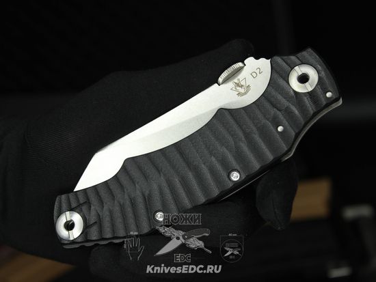 Складной нож Steelclaw frits c клинком из стали D2, рукоять G10 / Титановый сплав Titanium TC4 Aloy