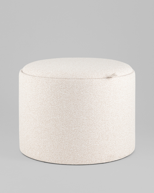 Пуф с ящиком Хюгге L букле бежевый