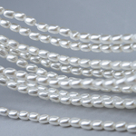 Хрустальный жемчуг, оттенок "Белый", рис 3*4мм