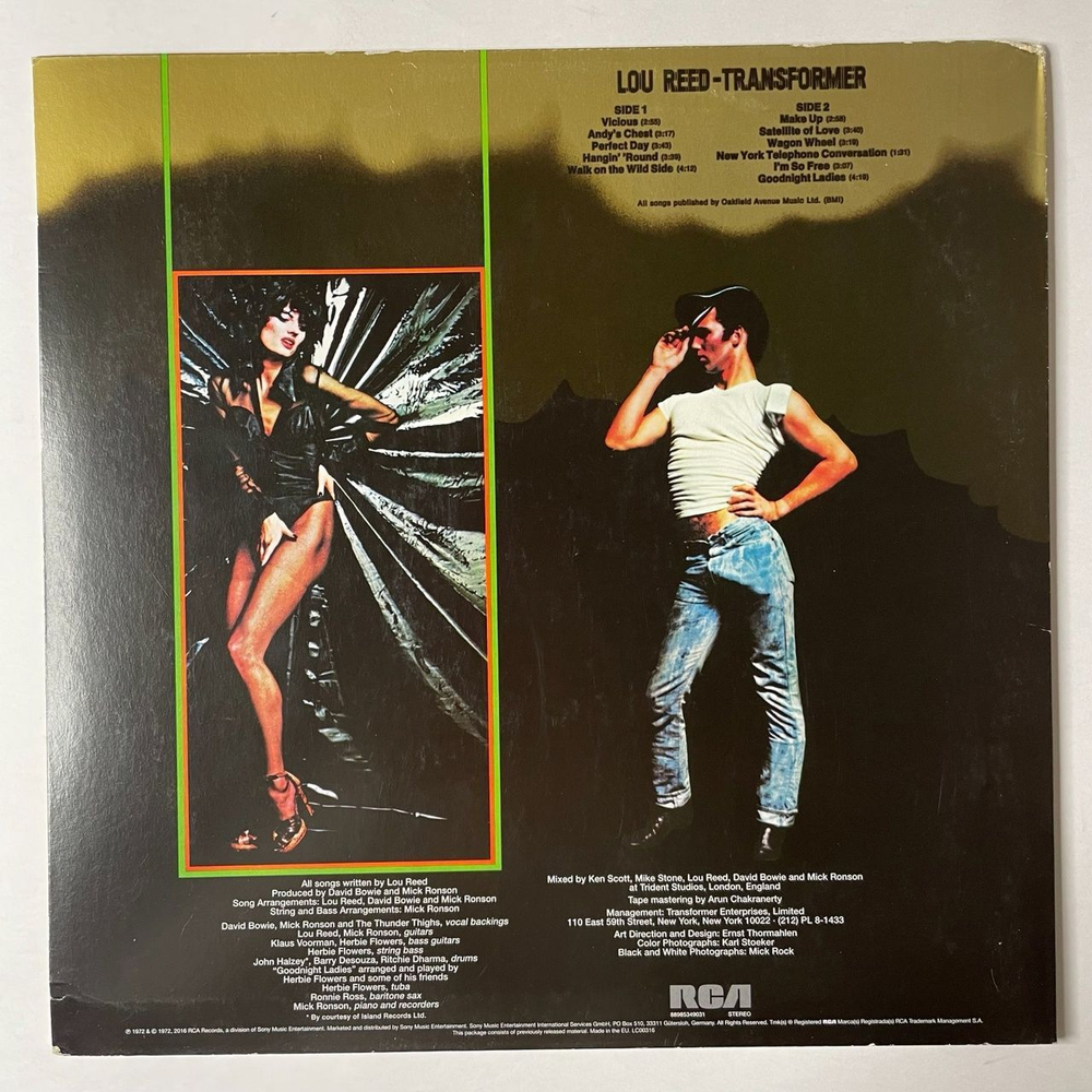 Винтажная виниловая пластинка LP Lou Reed Transformer (EU 2016)