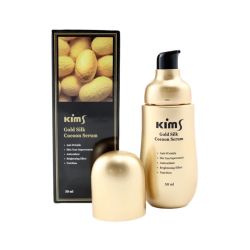 Kims Gold Silk Cocoon Serum Сыворотка антивозрастная для лица с протеинами кокона шелкопряда, 50 мл
